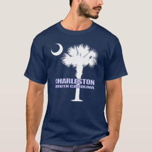 T-shirt Palmetto de Sc et croissant (Charleston)