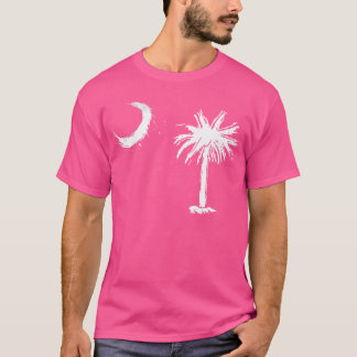 T-shirt Palmetto Tree Caroline du Sud Drapeau Vacances Cam