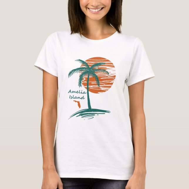 T-shirt Palmier d'Amelia Island (Devant)