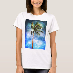 T-shirt Palmier Dans Une Tempête Tropicale