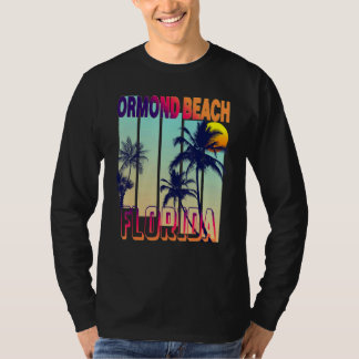 T-shirt Palmier de style Vintage rétro Ormond Beach