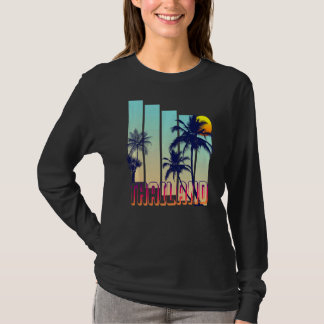 T-shirt Palmier de style Vintage rétro Thaïlande