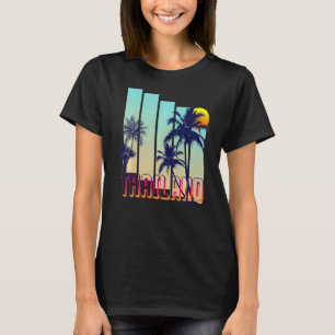 T-shirt Palmier de style Vintage rétro Thaïlande