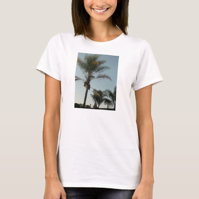 T-shirt Palmier hawaïen en Californie (Devant)