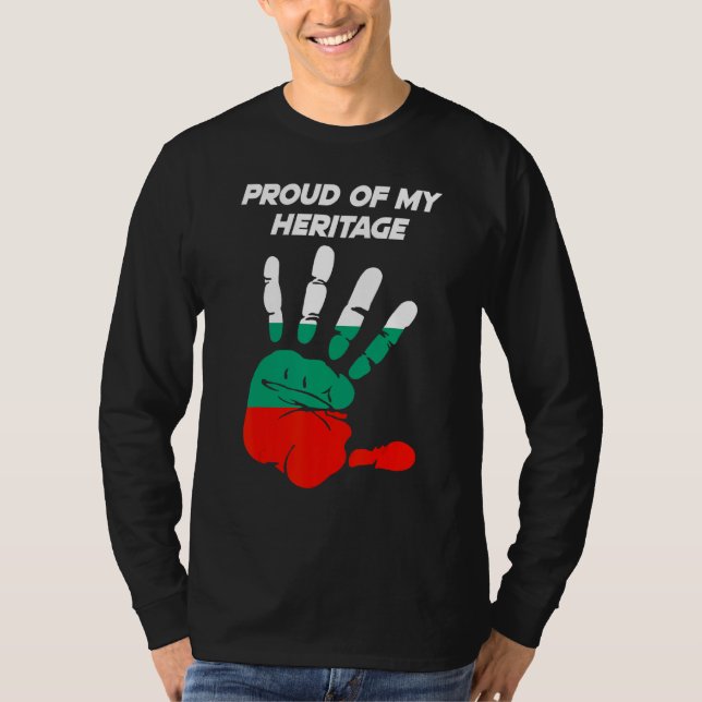 T-shirt Palmier imprimé Drapeau Bulgare (Devant)