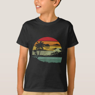 T-shirt Palmier Rétro Plage Tropicale Vintage 70s 80s Styl