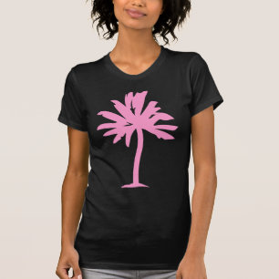 T-shirt Palmier - rose