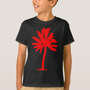 T-shirt Palmier - rouge