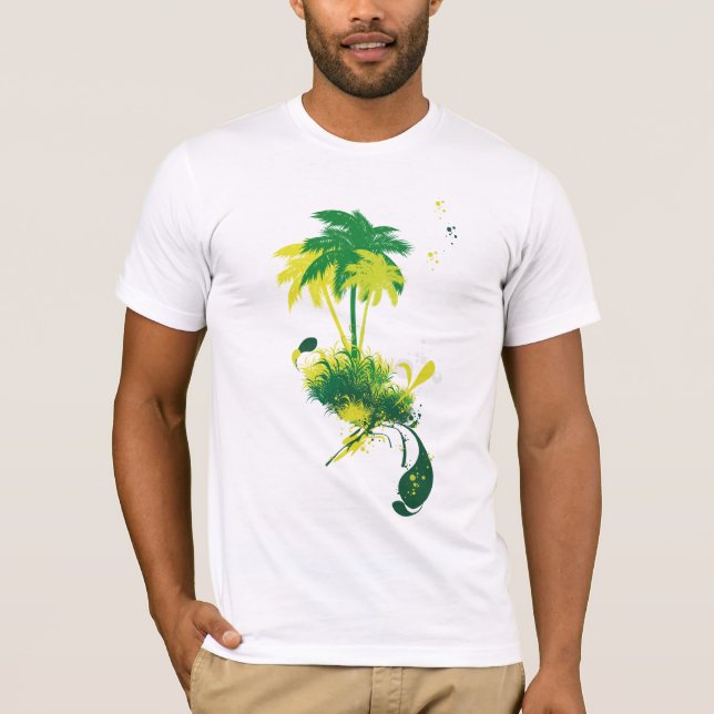 T-shirt Palmier vert (Devant)