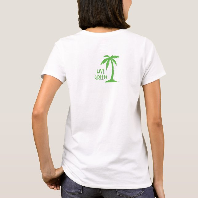 T-shirt Palmier vert en direct De l'environnement (Dos)