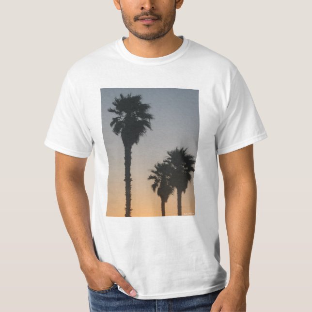 T-shirt Palmiers au coucher du soleil (Devant)