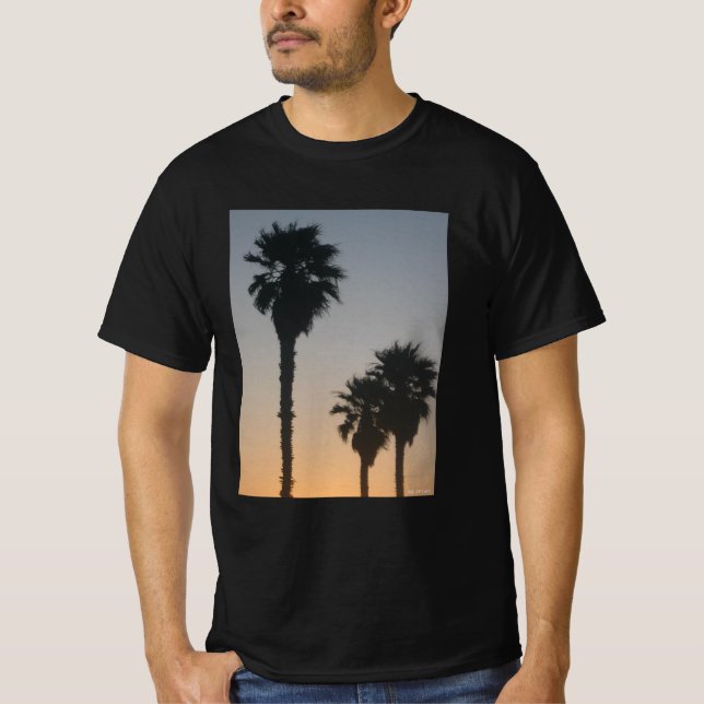 T-shirt Palmiers au coucher du soleil (Devant)