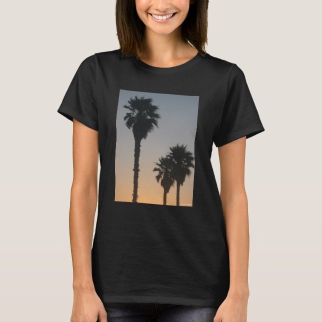 T-shirt Palmiers au coucher du soleil (Devant)