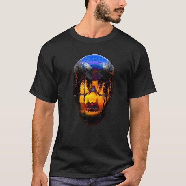 T-shirt Palmiers crâniens de Floride (Devant)