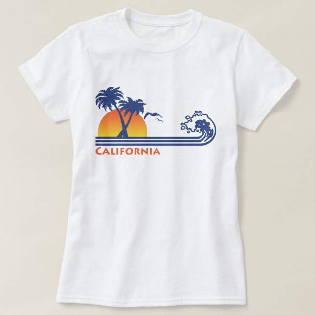 T-shirt Palmiers de Californie (Design devant)