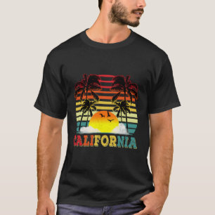 T-shirt Palmiers De Californie Des Années 70
