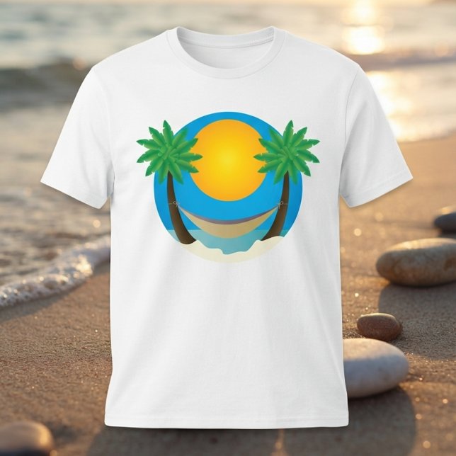 T-shirt Palmiers de plage hamac (Créateur téléchargé)