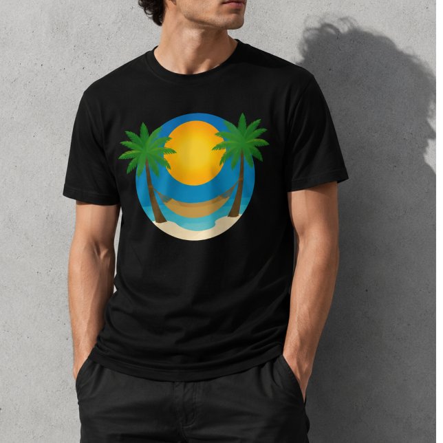 T-shirt Palmiers de plage hamac (Créateur téléchargé)