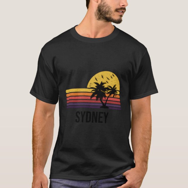 T-shirt Palmiers de Sydney (Devant)