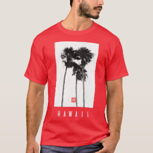 T-shirt Palmiers hawaïens Tropical Retro Été