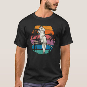 T-shirt Palmiers Oiseau Parrot Cockatoo Tropical Retro