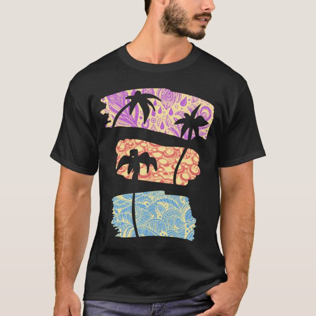 T-shirt Palmiers Pinceaux (Devant)