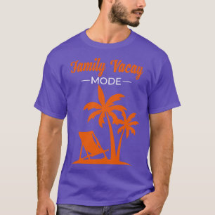 T-shirt Palmiers tropicaux Vacances amusantes en famille é