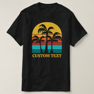 T-shirt Palmiers Vintages personnalisés