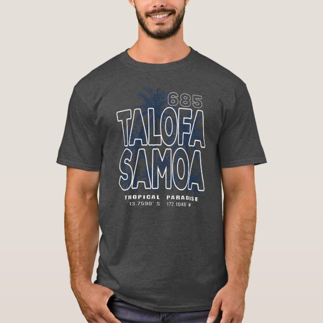 T-shirt Palms tropicaux Talofa Samoa  (Devant)