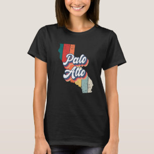 T-shirt Palo Alto City Rétro Vintage Foyer Californie