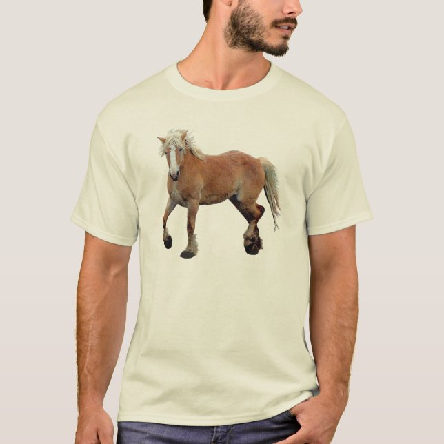 T-shirt Palomino Belge Brouillon Cheval Vêtements sportifs (Devant)