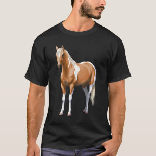 T-shirt Palomino Pinto Quartier Cheval Paint Horse Stallio