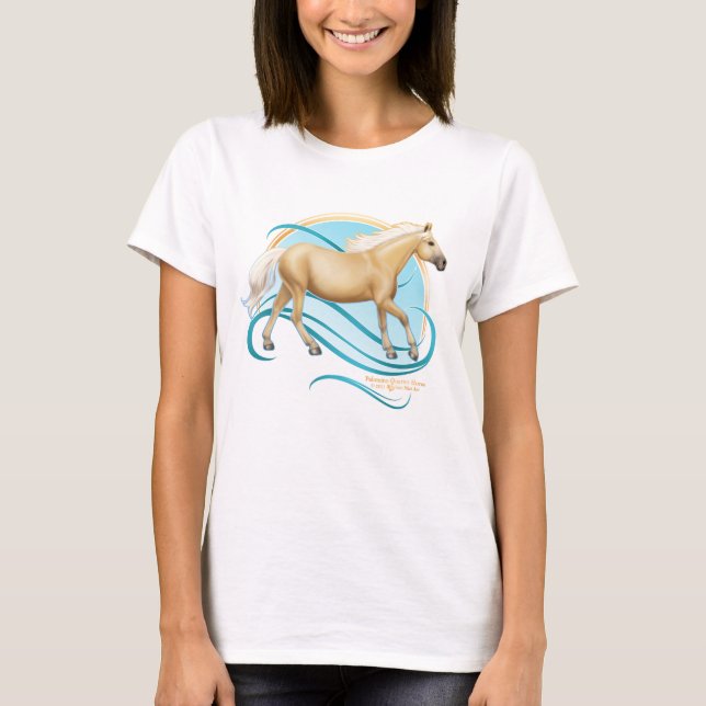 T-shirt Palomino Quarter Horse (Devant)