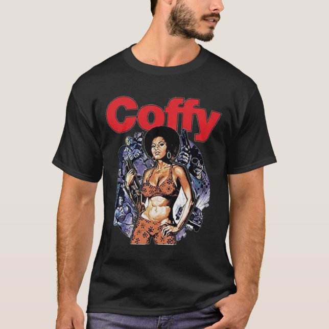 T-shirt Pam Grier - Pop Art Fan Coffy (Devant)