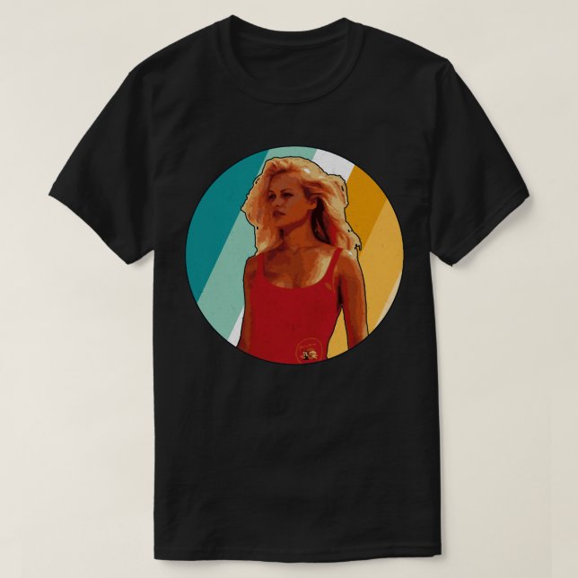 T-shirt pamela anderson - Baywatch retro (Design devant)