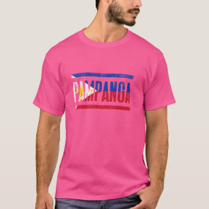 T-SHIRT PAMPANGA PHILIPPINES AVEC SON DRAPEAU FILIPINO FIE