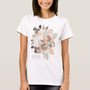 T-shirt Pampas blanc pur de haute qualité Grass Floral Ult