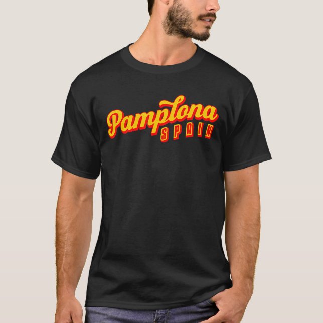 T-shirt Pampelune Espagne (Devant)