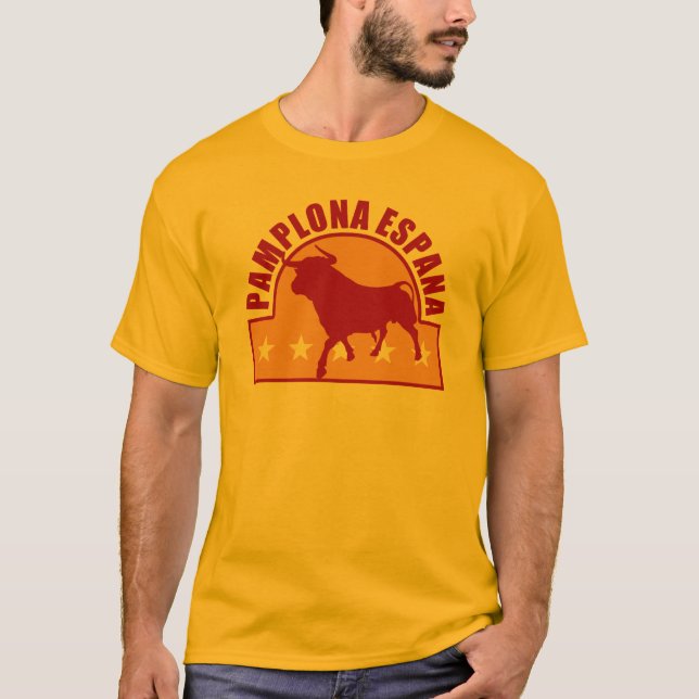 T-shirt Pamplona espana (Devant)