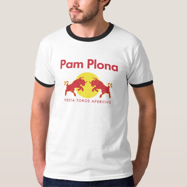 T-shirt Pamplona parodie Red Bull (Devant)