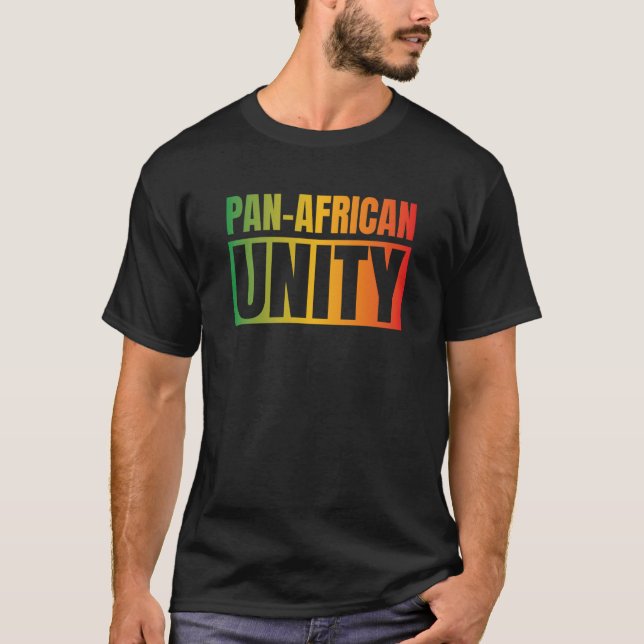 T-shirt Pan African Black History Month African Pride Pan  (Devant)