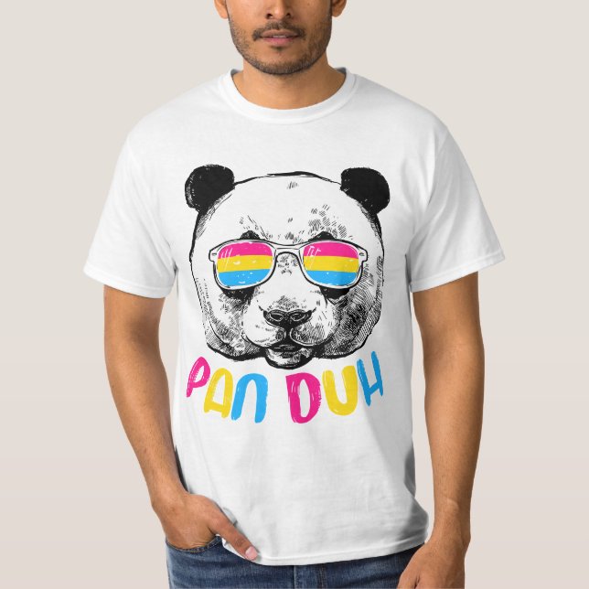 T-shirt Pan Duh Pansexual Pride Flag LGBTQ (Devant)