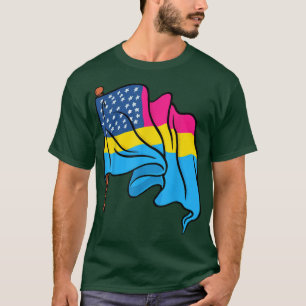 T-shirt Pan Pride Mois US Drapeau Panseul Drapeau Queer LG