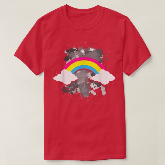 T-shirt Pan Pride Rainbow Equality Queer Prith Month LGBT  (Design devant)