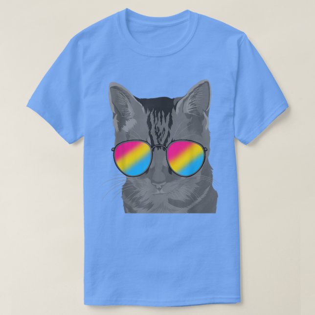 T-shirt Pan Prith Month Chat Cool Lunettes de soleil Queer (Design devant)