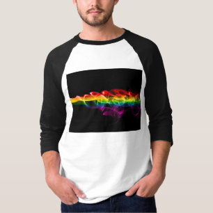 T-shirt Panache de SlipperyJoe d'énergie arc-en-ciel captu