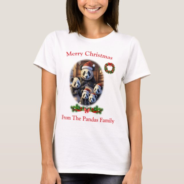 T-shirt Panada Bear Noël (Devant)