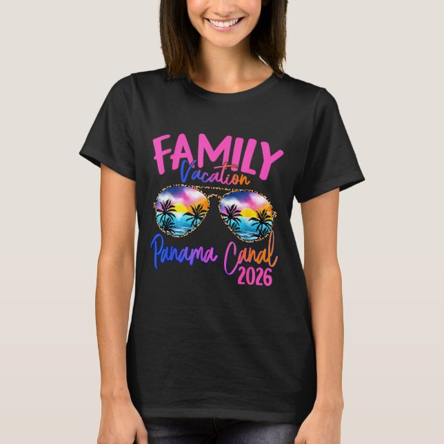 T-shirt Panama C Vacation 2026 Souvenir Matching Family Gr (Devant)
