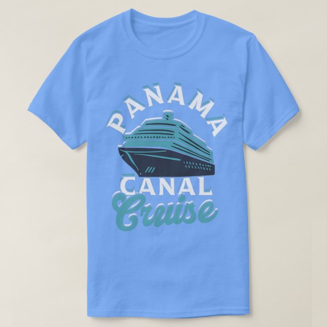 T-shirt Panama canal croisière Amérique Centrale Carribean (Design devant)