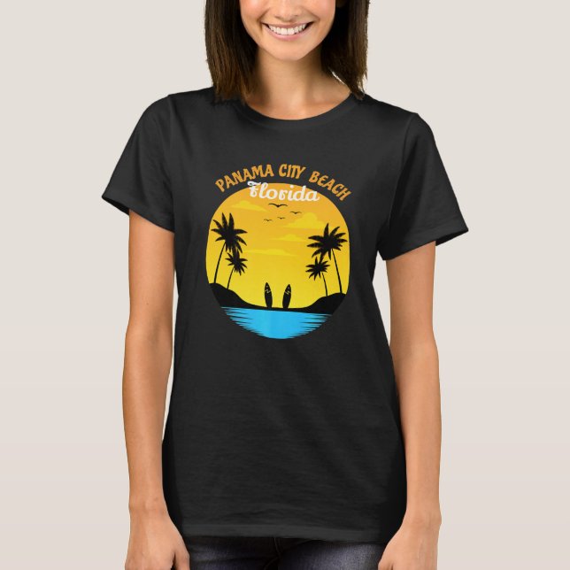 T-shirt Panama City Beach Floride - Surf (Devant)